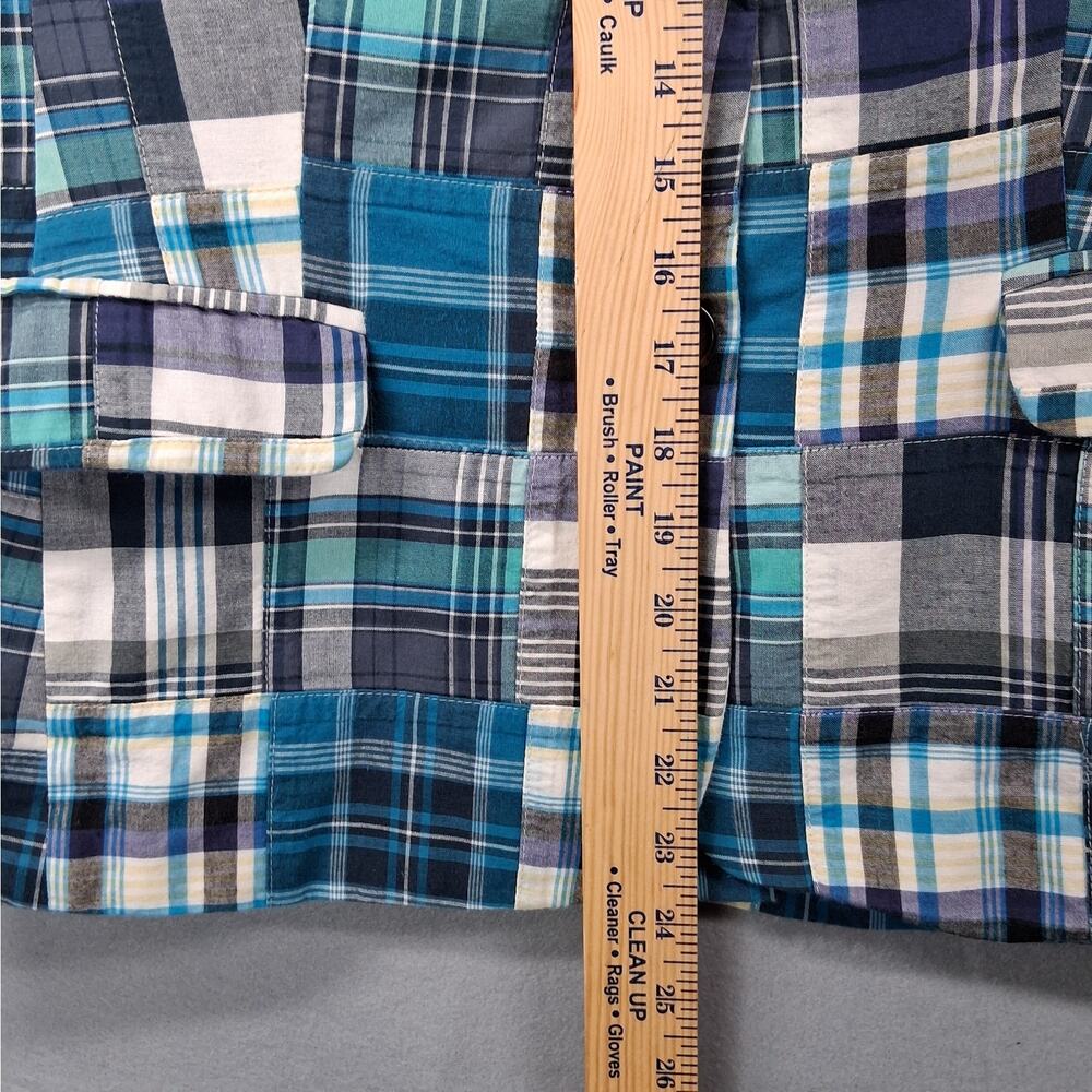 Talbots Madras Plaid Patchwork Blazer Women's 14 … - image 8